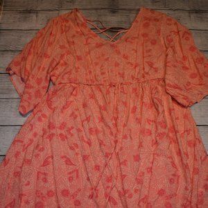 Torrid Floral Midi Dress, Size 3, Size 3x, Size 22-24, NWT
